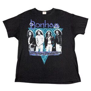 Vintage Bonham 1989 the Disregard of Timne Keeping Black Tour T-Shirt Size Large